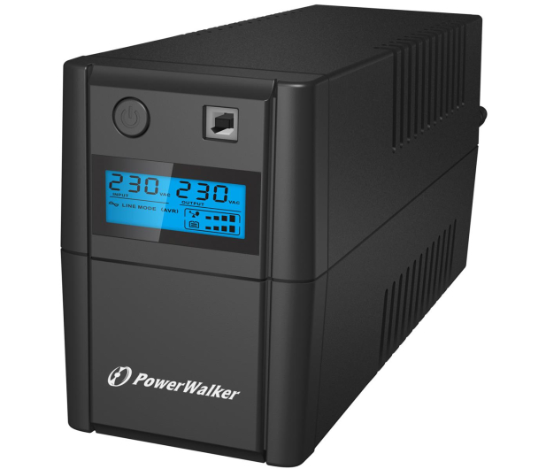 UPS POWER WALKER 650VA 2X230V PL OUT USB LCD - 208709 - zdjęcie